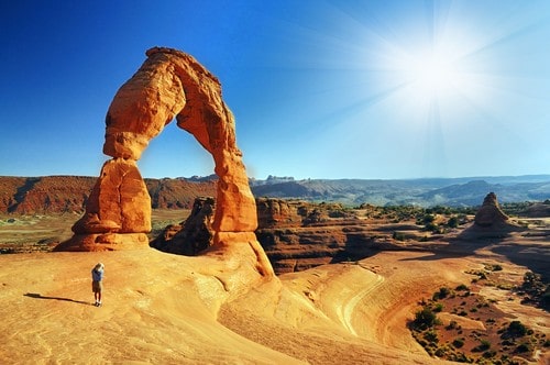 Arches National Park is located in Utah, north of Moab.