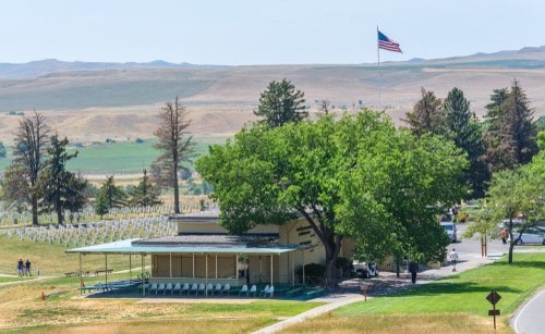 The Little Bighorn Battlefield National Monument is an amazing must-see with great RV parks nearby.