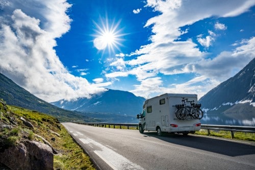 RV on a highway