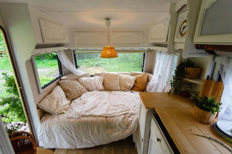 Interior of a decorated RV